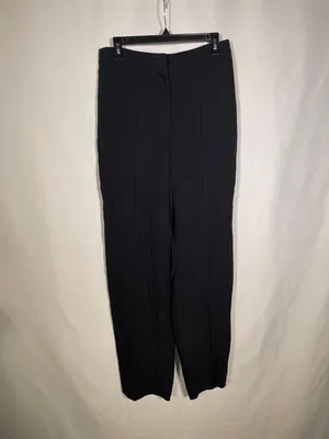 J. Crew Womens Black High Rise Crepe Trouser Dress Pant 6 New With Tags Bk631 thumbnail 2