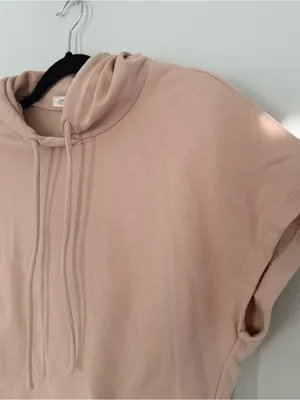 12th Tribe Cropped Boxy Hoodie in Tan thumbnail 3