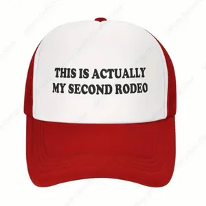 Funny Western Trucker Hat – This Is Actually My Second Rodeo SnapBack Cap thumbnail 1