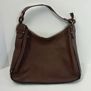 Kate Spade New‎ York Leather Hobo Shoulder Bag Purse Brown Gold Tone Hardware thumbnail 9