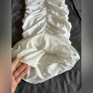 Lucy in the Sky Woman’s White Stretchy Going Out Bodycon Dress Size XS thumbnail 12