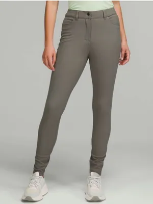 Lululemon City Sleek Slim-Fit 5 Pocket High-Rise Pant in Grey Sage Size 28 thumbnail 3