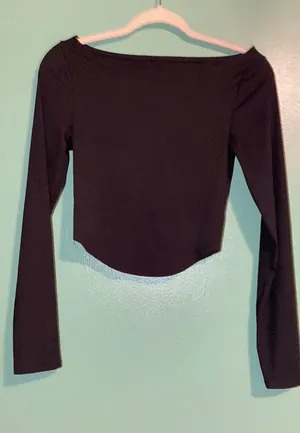 Black Long Sleeve Top thumbnail 1