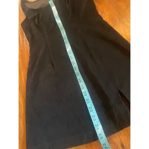 Vintage Y2K RAMPAGE Faux Suede Mini Dress OFFICE SIREN NWT Deadstock Black XS 3 thumbnail 8