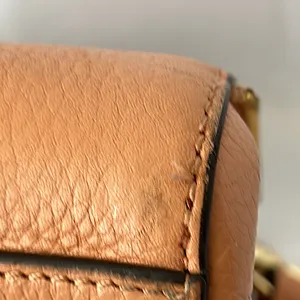 Rebecca Minkoff Peach Tan Pebbled Leather Satchel Bag Purse 🌺🌺 thumbnail 11