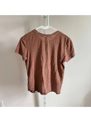 Anthropologie Pilcro EUC Women's 100% Cotton Brown Short Sleeve Tee Size XS thumbnail 5