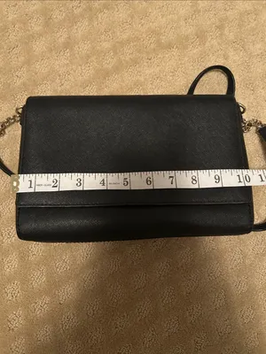 kate spade Black Leather Crossbody with Gold-Tone Accents thumbnail 7