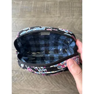 Vera‎ Bradley cosmetic bag retired "Alpine Floral" pattern 7"x7" thumbnail 3