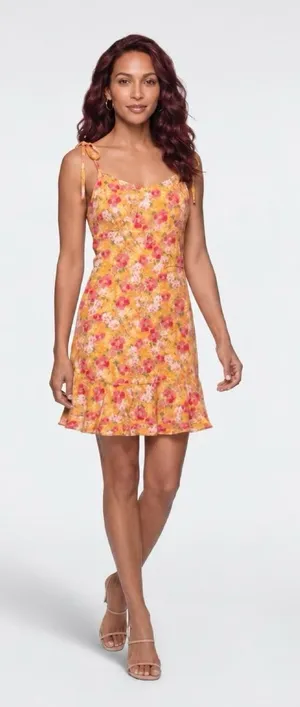 Wild Fable Sundress Floral Yellow Summer thumbnail 1