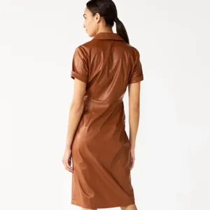 Nine West Brown Midi Wrap Dress thumbnail 2