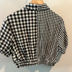 Promesa‎ Small Carefree Heart Cropped Gingham Button-Up Shirt thumbnail 7