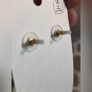 J. Crew Gold Martini Glass Earrings thumbnail 5