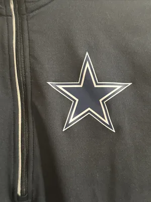 Dallas Cowboys Nike NFL TEAM APPAREL Black Long-Sleeve Dri-FIT Quarter-Zip Top thumbnail 4