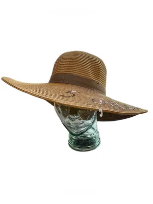 Sun ‘n’ Sand HEADWEAR ‘5 O’clock Somewhere’ Embroidered Sequence Brown Hat thumbnail 4