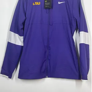 Nike Dri-Fit LSU Tigers Purple Full Zip Practice Hoodie Jacket Women Medium NEW thumbnail 4