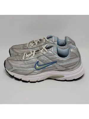 Nike Womens Gray White Initiator 394053-001 Lace Up Mid Athletic Shoes Size 8.5 thumbnail 4