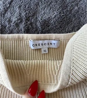 Crescent Strapless Sweater Top thumbnail 2