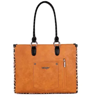 Tote Bag for Women Western Woven Shoulder Conceal Carry Laptop Purse Leopard Print Handbags thumbnail 2