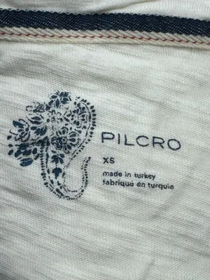 Anthropologie Pilcro Shelley Washed Top White Women’s XS thumbnail 4