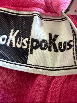 Vintage 90s Hokuspokus Rayon Pink Tye Dye Skirt Size L thumbnail 3