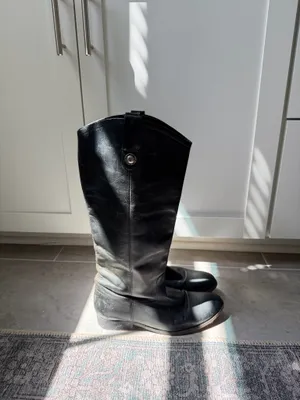 Leather Frye Riding Boots Black thumbnail 2