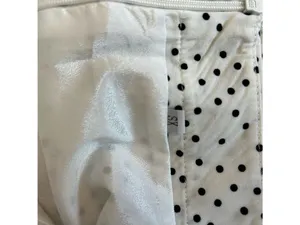 Black and White Polka Dot Mini Skirt Women XS thumbnail 3