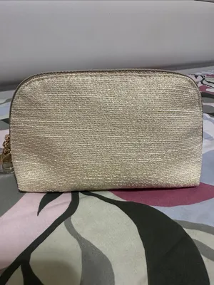 Christian Dior Gold Metallic Embroidered Novelty Cosmetic Pouch thumbnail 2