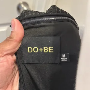DO+BE Black sequin strapless mini dress thumbnail 6