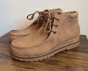 Skechers BOBS Chill Wedge Elevated Bliss Boots Tan Size 7.5 thumbnail 1