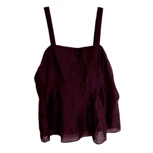 Banana Republic Factory Pleated Camisole Womens Size 12 Dark Cherry NWT thumbnail 4