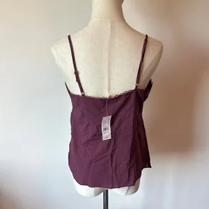 Fitted Purple Asymmetrical Bustier Camisole Size M thumbnail 3