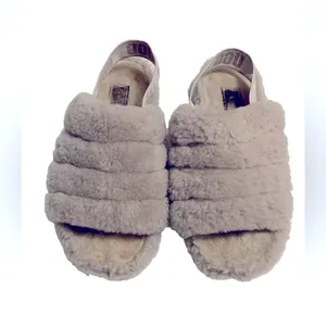 UGG Fluff Yeah Sheepskin Sandal Slides! thumbnail 3
