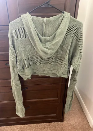 Cropped Sweater Green Size XS thumbnail 2