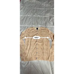 VINTAGE Gap Wool Angora Cardigan Sweater Women S Cream‎ Rhinestone A1-0031 thumbnail 4
