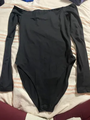 Black Off The Shoulder Bodysuit thumbnail 1