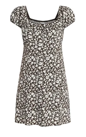 🎉4 for $20 NWT No Boundaries Fit and Flare Dress with Puff Sleeves, XS thumbnail 1