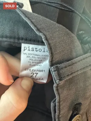 Pistola | NWT Women’s Stevie midrise flare jean black/gray-size 27 thumbnail 4