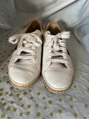 Tommy Hilfiger White Sneakers with Red and Navy Stripe thumbnail 2