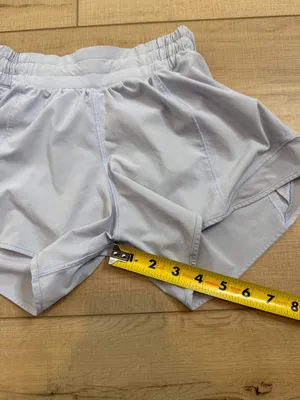Lululemon Hotty Hot Low Rise Lined Shorts 4” Powder Blue Size 4 Running Swift thumbnail 9