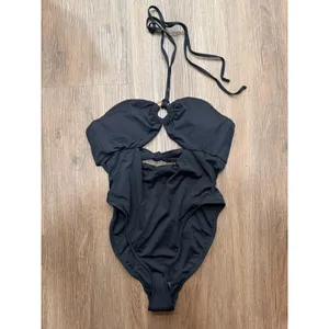 Dippin Daisys Wave Rider One Piece‎ Black Cutout Halter Swimsuit D1906JRMSC M thumbnail 2