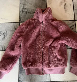 Miss Selfie Faux Fur Jacket Pink thumbnail 2