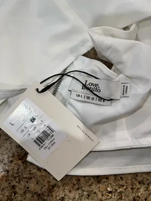Love Bonito Veera Padded Cropped Tank Top White Size L NWT thumbnail 6