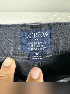J.Crew High-Rise vintage straight button up jeans SZ:30 thumbnail 10