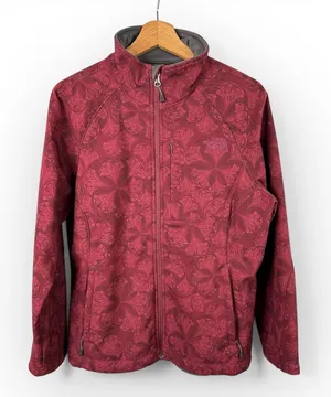 The North Face Womens Large Apex Bionic Softshell Jacket Floral Hiking Camping thumbnail 1