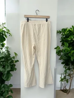 Aerie NWT Groove-On Rib Velour Flare Pants XL Short thumbnail 3