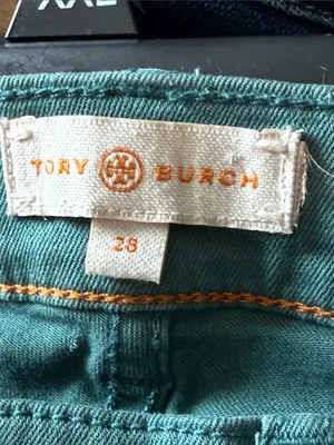 TORY BURCH Super Skinny Teal Jeans 28 thumbnail 4