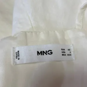 Mango MNG White Linen Sleeveless Cami Camisole Ruched Mini Pencil Dress Size 2 thumbnail 4