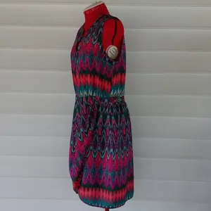 Charlie Jade Colorful Tulip Dress Sz L thumbnail 4