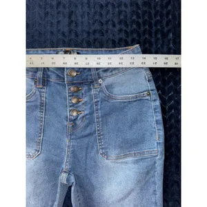 Daily Thread Women's Flare Jeans Front Pockets Button Fly Light Wash Denim Sz 4‎ thumbnail 7