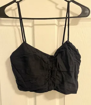 Urban Renewal linen crop top thumbnail 1